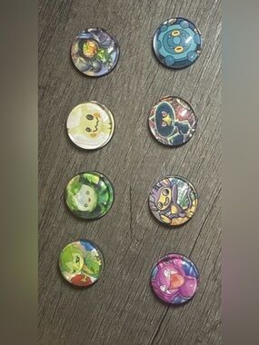 Pokemon 1 inch Magnets set of 8